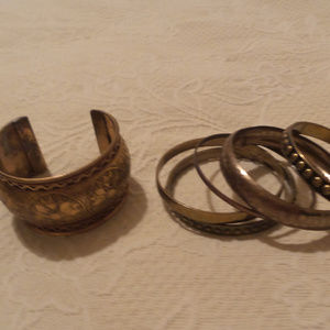 Bundle of Brass Bracelets